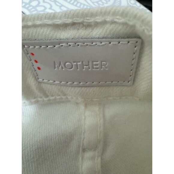 Mother Mid Rise Dazzler Ankle White Jeans Fairest of them All Size 23 NWT $198 - Picture 8 of 8